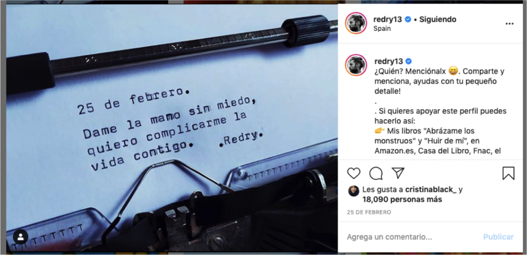 Redry: poesía en instagram